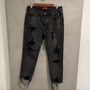 Signature8 distress boyfriend jeans